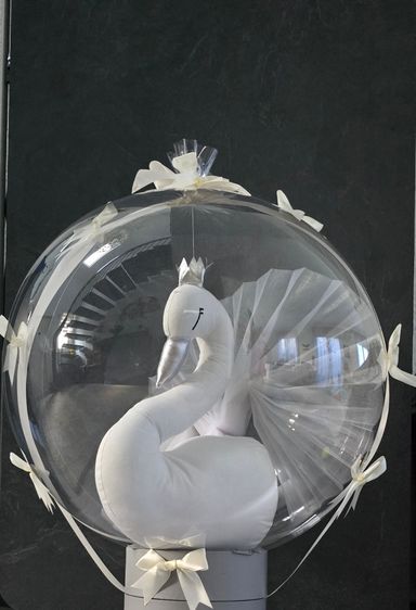 Aquaballon Boboballon Geschenk Taufe Schwan Hochzeit EventShopHameln