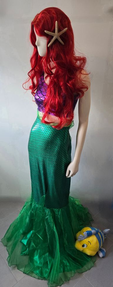DisneyKostümPrinzessinAriellemitFabiusWalkingActCosplaykostüm.