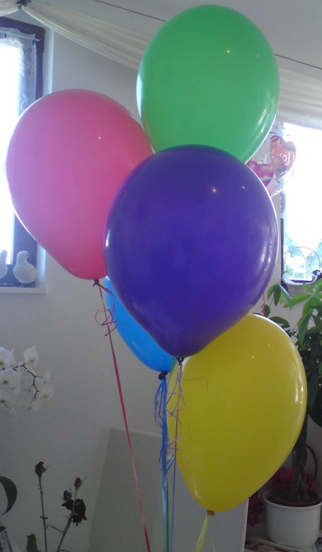 Heliumballons bund Geburtstag