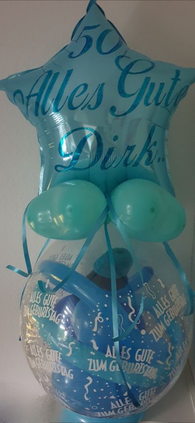GeschenkballonVerpackungsballonfünfzigsterGeburtstagEvent-Shop-Hameln