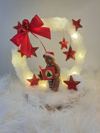 AdventgeschenkTeddybärLEDBeleuchtet