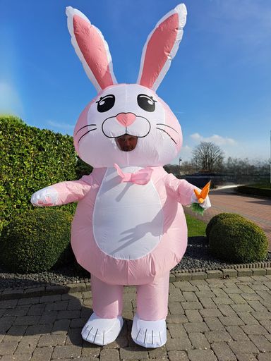 Riesen Osterhase Kostüm Aufblasbar Walking Act Mieten Hameln
