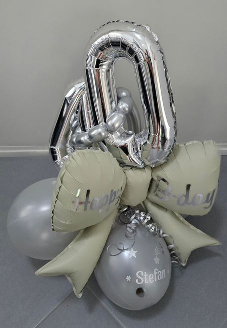 FolienballonZahlenArrangementGeburtstagsgeschenkvierzigsterBallonShopHameln